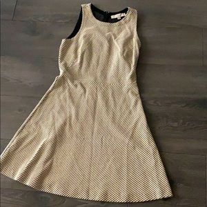 Black and white sleeveless dress.